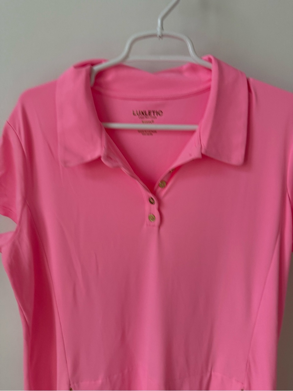 NWT Lilly Pulitzer UPF 50+ Luxletic Frida Scallop Polo Golf Dress in Rousseau Pi - Picture 4 of 11